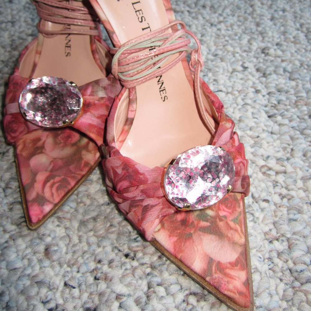 Les Tropenziennes Floral Heeled Sandal